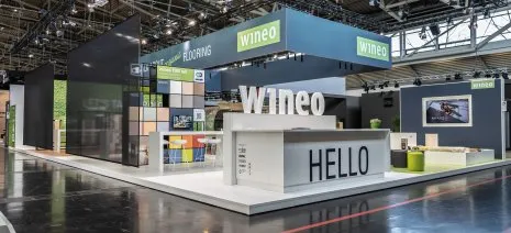 Messestand von wineo / Windmöller GmbH auf der Messe BAU 2023 in München