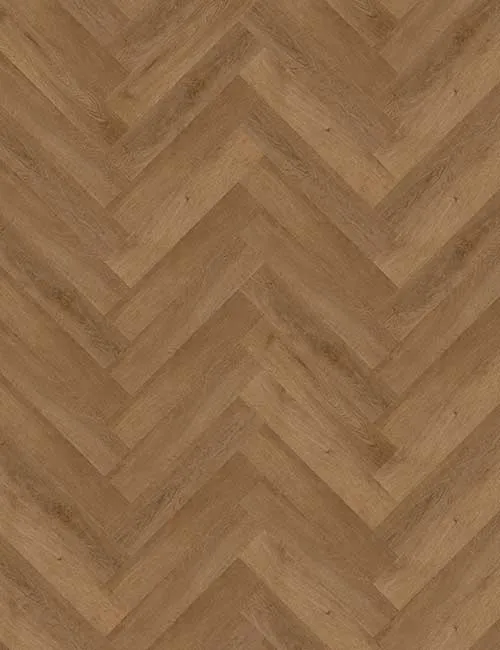 Vinylboden wineo 400 Balanced Oak Brown DB285WXS in kleinem XS-Format und Fischgrätmuster
