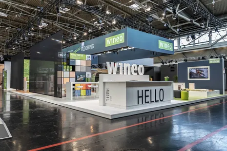 Messestand von wineo / Windmöller GmbH auf der Messe BAU 2023 in München